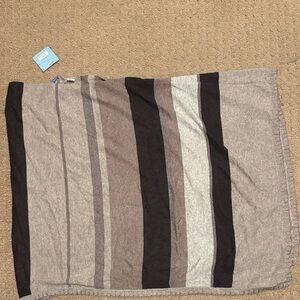 Acrobat Women's Striped Skirt in Gray and Black